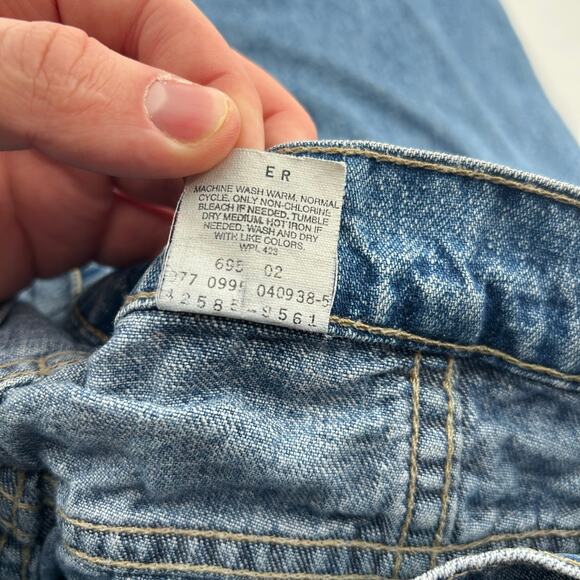 Vintage 90s men's Levi's L2 SilverTab Skater Grunge Baggy Blue Denim Jeans 29x32 - Picture 5 of 11